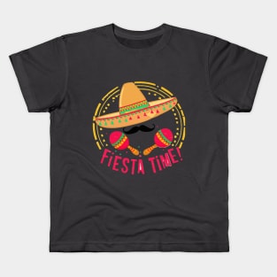 fiesta time cinco de mayo Kids T-Shirt